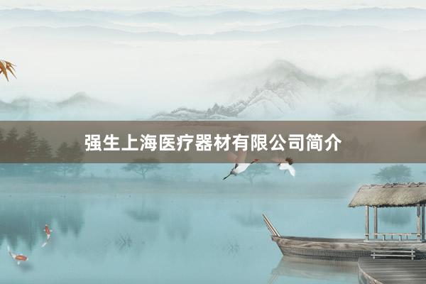 强生上海医疗器材有限公司简介